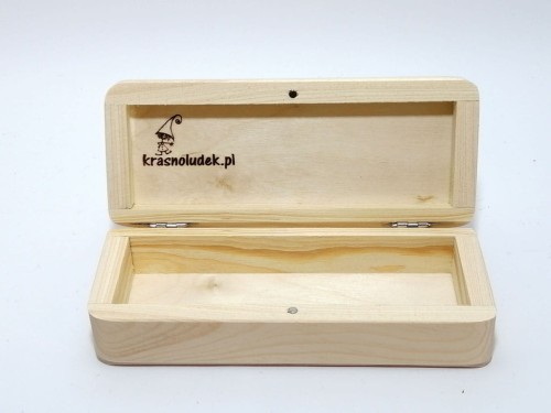Piórnik z naturalnego drewna - krasnoludek
