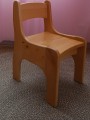 Krzesełko dziecięce drewniane, 31 cm wysokość siedziska. Roz. 2