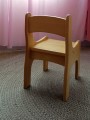 Krzesełko dziecięce drewniane, 31 cm wysokość siedziska. Roz. 2